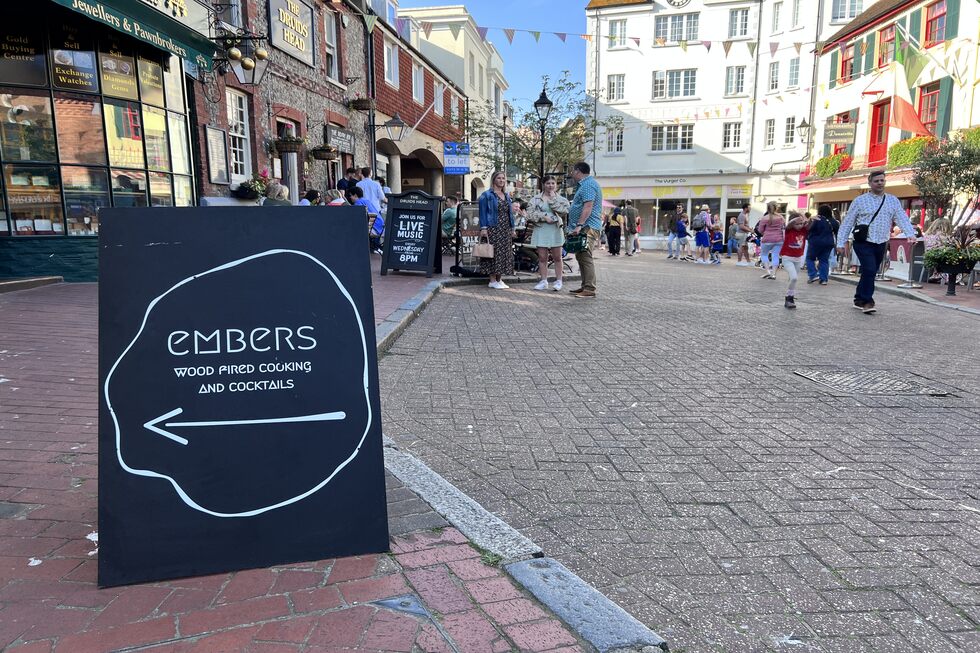 Embers restaurant and bar in Brighton