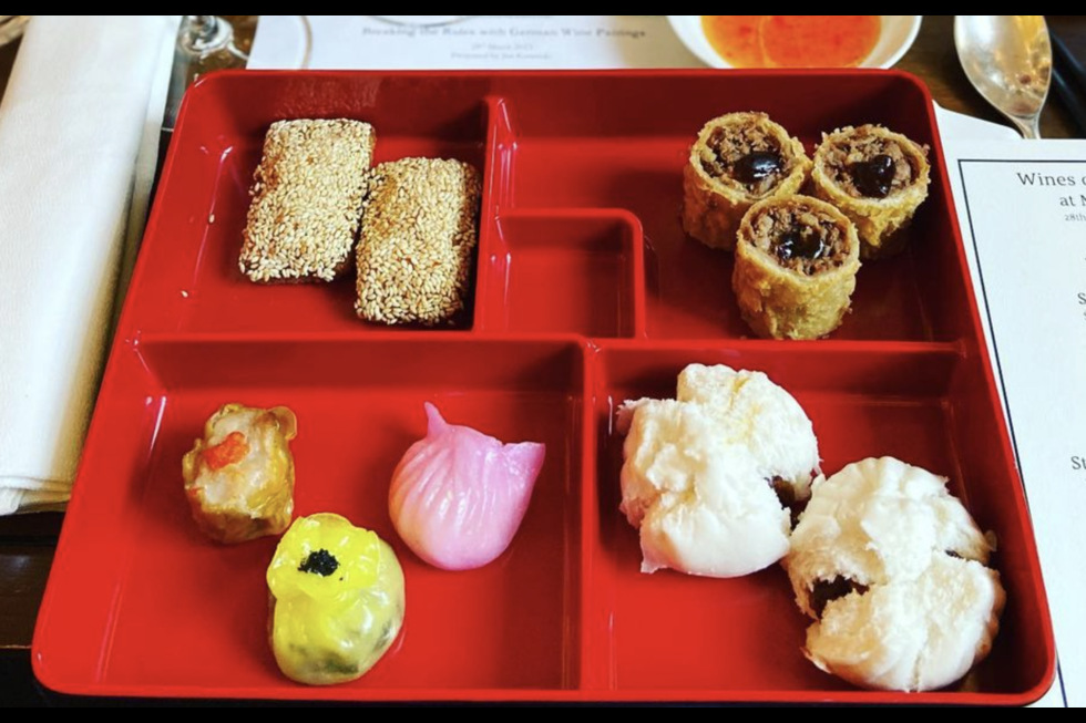 German wine x Asian food