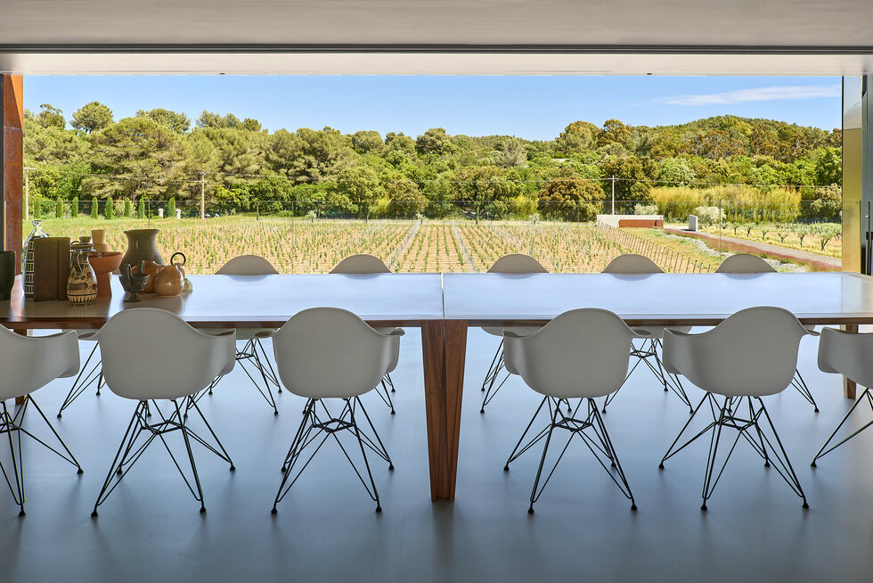The tasting room at Chateau Sainte Marguerite