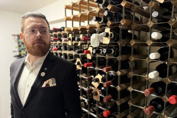 Sean Crosby in the cellar at Kitchen W8